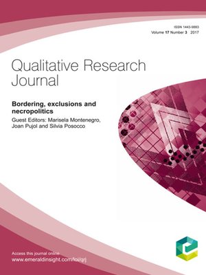 cover image of Qualitative Research Journal, Volume 17, Number 3